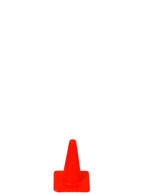 6 Small Orange Traffic Cones