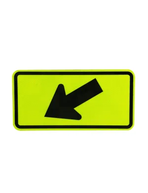 Arrow Down Left Signs (W16-7PL)