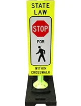 36 x 12 Pexco Reboundable Crosswalk Sign