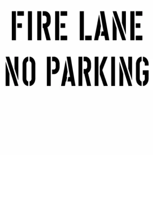 Pre-Cut Curb Stencils