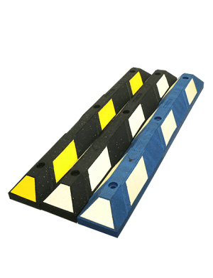 4' Recycled Rubber Parking Block with Hardware