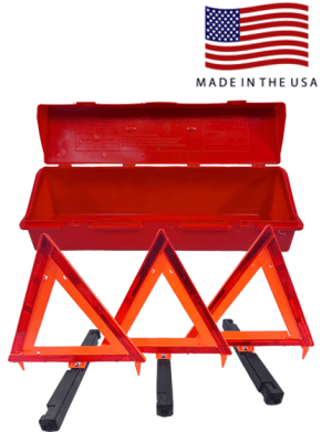 Heavy Duty Cortina Safety Triangle Reflector Kit