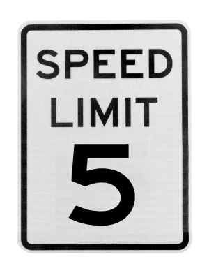 Speed Limit 5 Signs (R2-1)