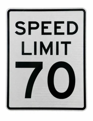 Speed Limit 70 Signs (R2-1)