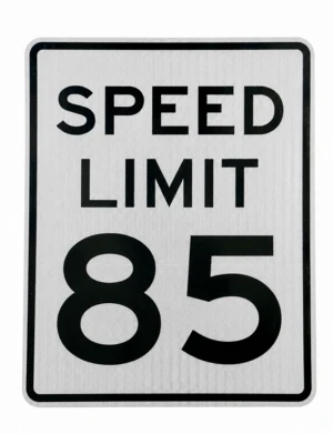 Speed Limit 85 Signs (R2-1)