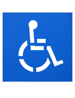 48 Two-Part Handicap Parking Symbol Stencil Kit, 39 Symbol