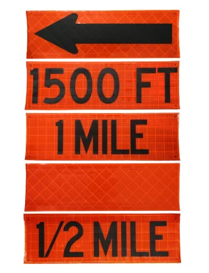 Velcro Sign Overlays for 36 Changeable Roll Up Signs