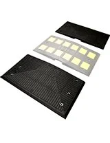 Heavy Duty Rubber Speed Hump End Kit (two pieces)