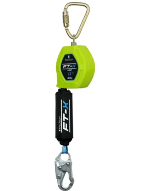 FallTech 11' FT-X® Web Class 1 SRL-P with Steel Snap Hook, Includes Steel Dorsal Connecting Carabiner