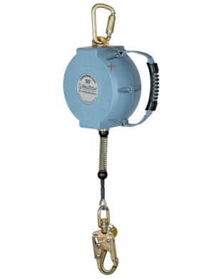 FallTech Contractor C Class 1 SRL with 50' Galvanized Cable and Anchorage Carabiner