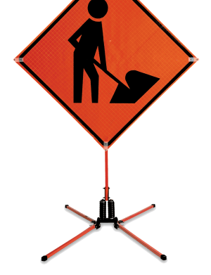 Traffix Little Buster Dual Spring Sign Stand for Rigid or Roll Up Signs