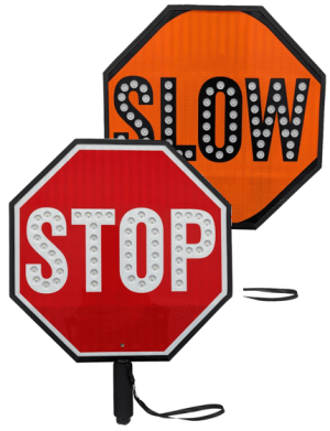 18 LED Flashing EG STOP/SLOW Paddles