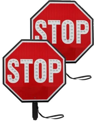 18 LED Flashing EG STOP/STOP Paddles