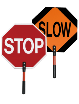 18 Heavy-Duty STOP/SLOW Paddles