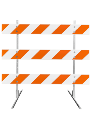 Type 3 Barricade with 6' Plastic Rails