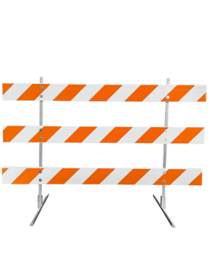 Type 3 Barricade with 8' Plastic Rails
