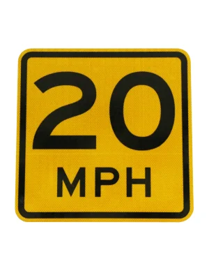 20 MPH Signs (W13-1)