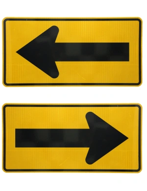 Reversible One Direction Arrow Symbol Signs (W1-6)