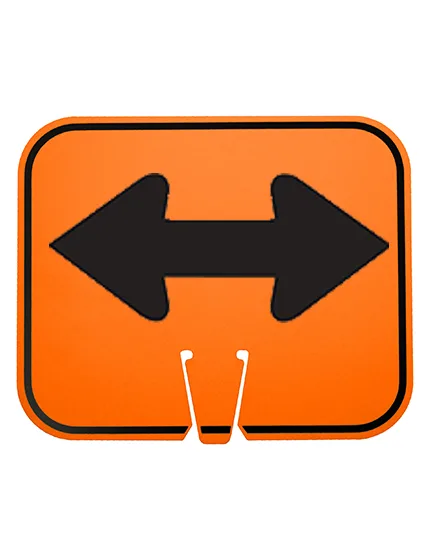 Left & Right Arrow Clip-On Sign - Clip-On-Sign for Traffic Cones & Tubes