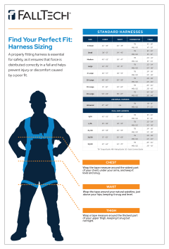 FallTech Harness Size Chart page 1