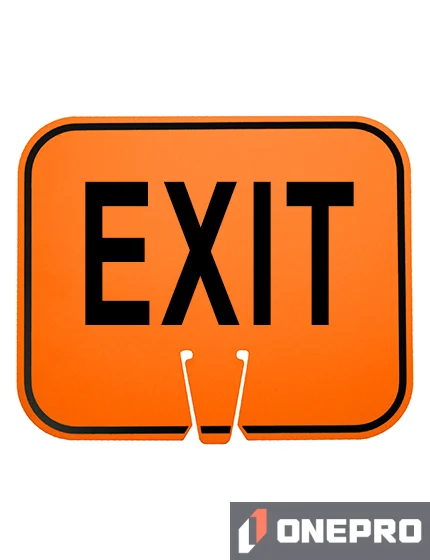 Horizontal, Reflective, Clip-On-Sign