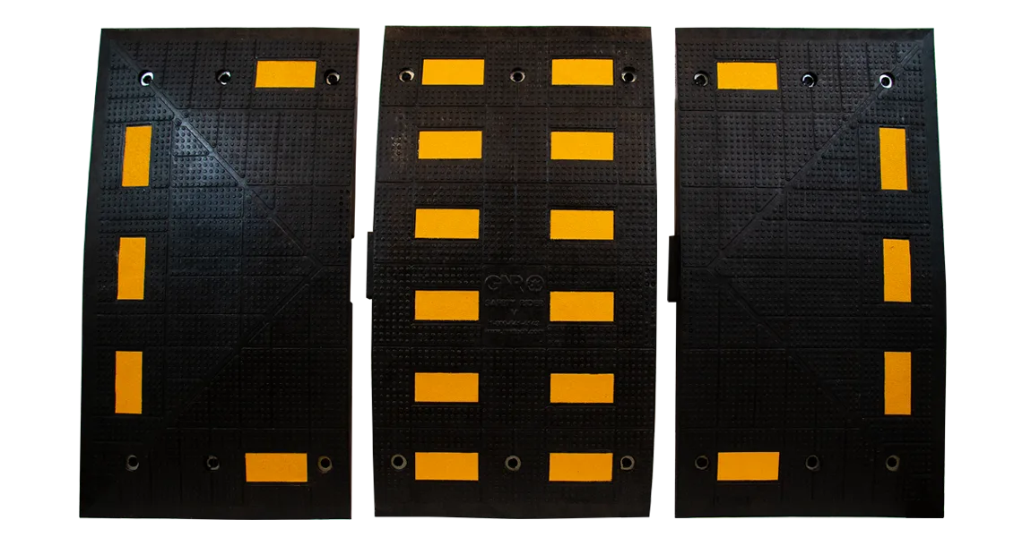 Vulcanized Rubber Speed Humps and End Caps