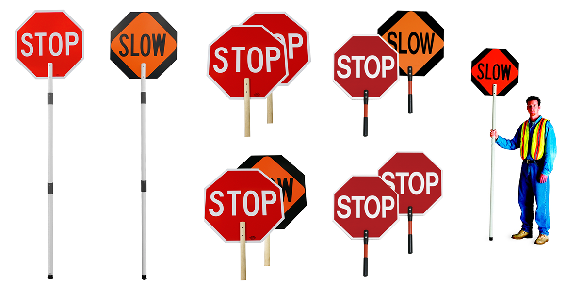 picture of Stop/Slow and Stop/Stop Paddles