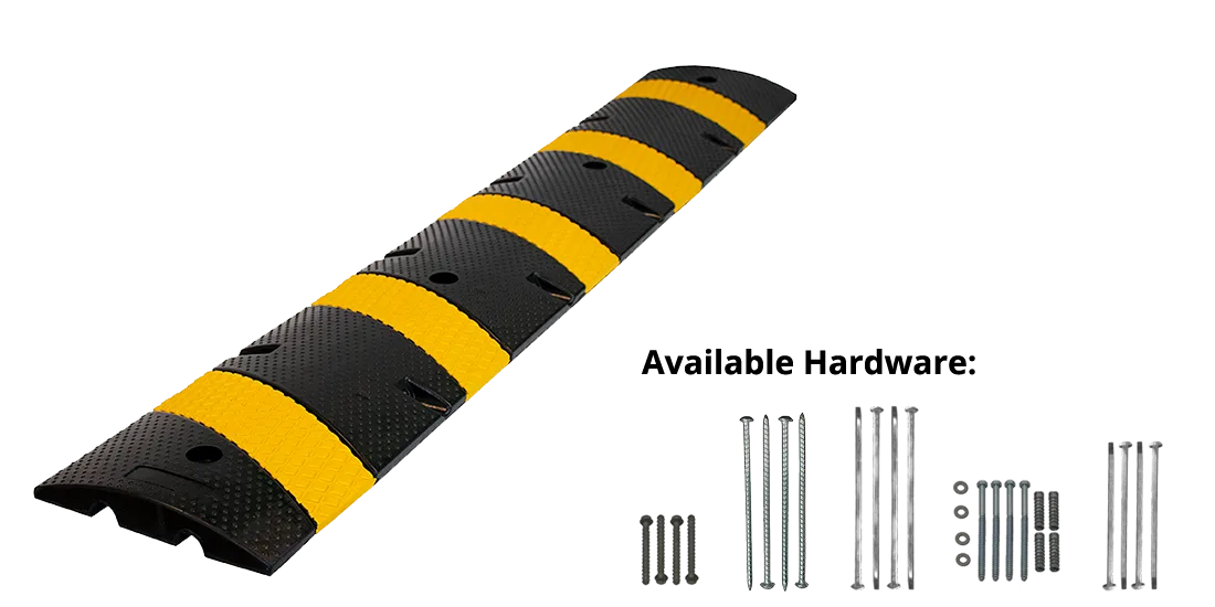 6' Economy Rubber Speed Bumps