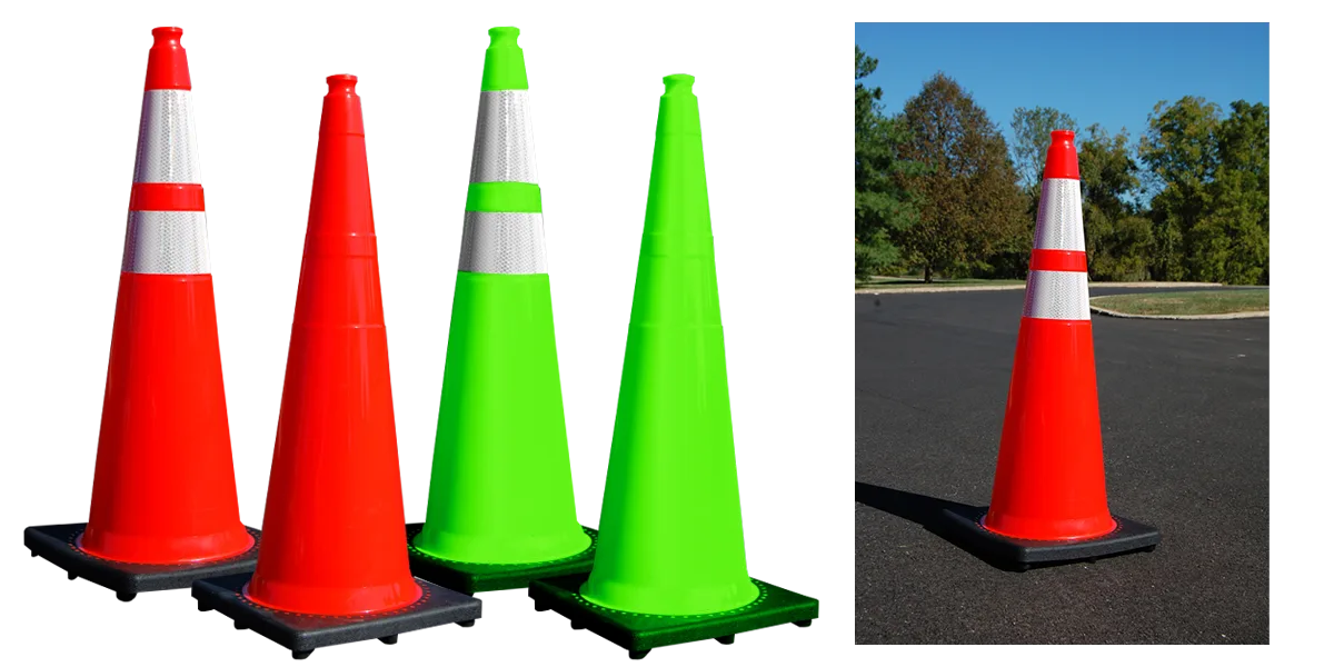 36” JBC Black Base Traffic Cones