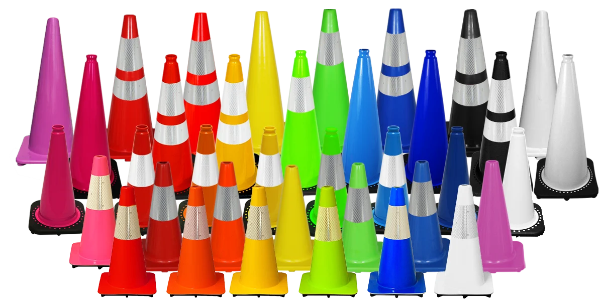 All Colors of Traffic Cones