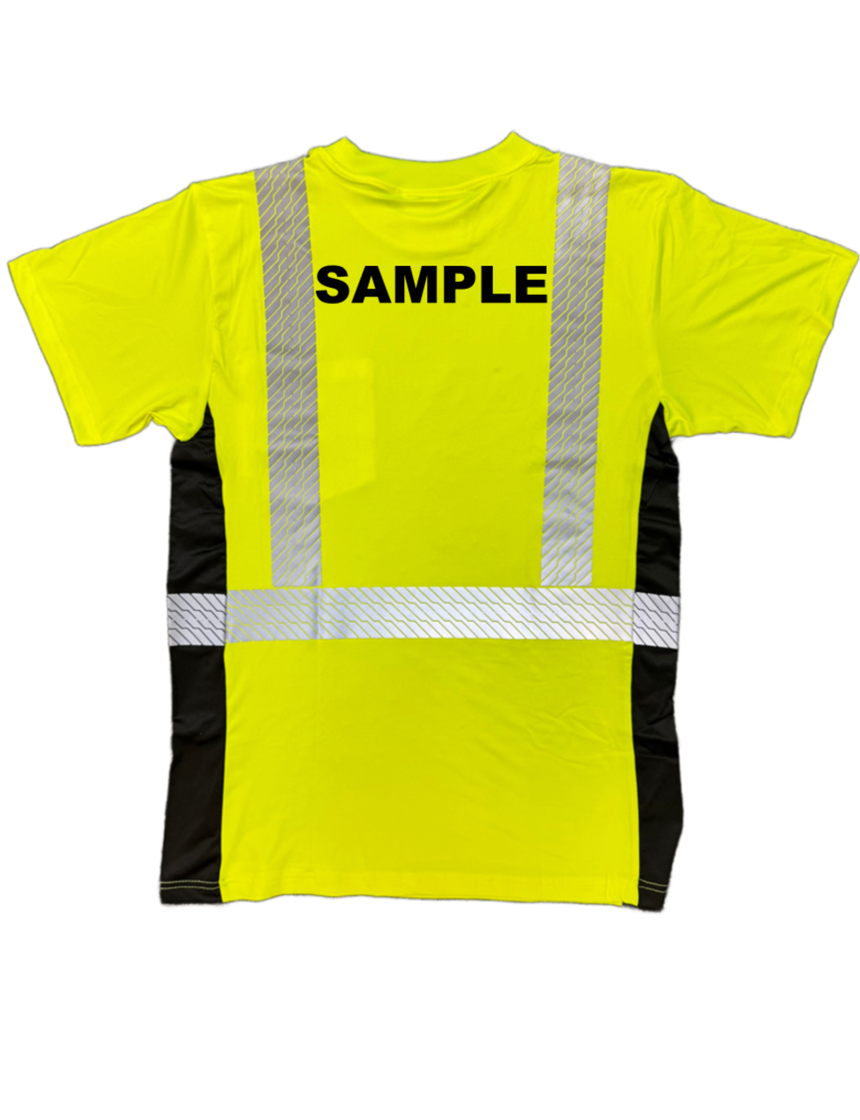 Liberty HiVizGard™ Lime Class 2 Short Sleeve T-Shirt w/Black