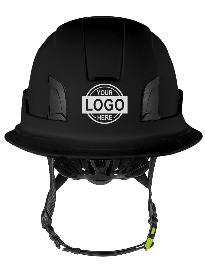 Black Kask Zenith X2 'Full Brim' Safety Helmet with Custom Single