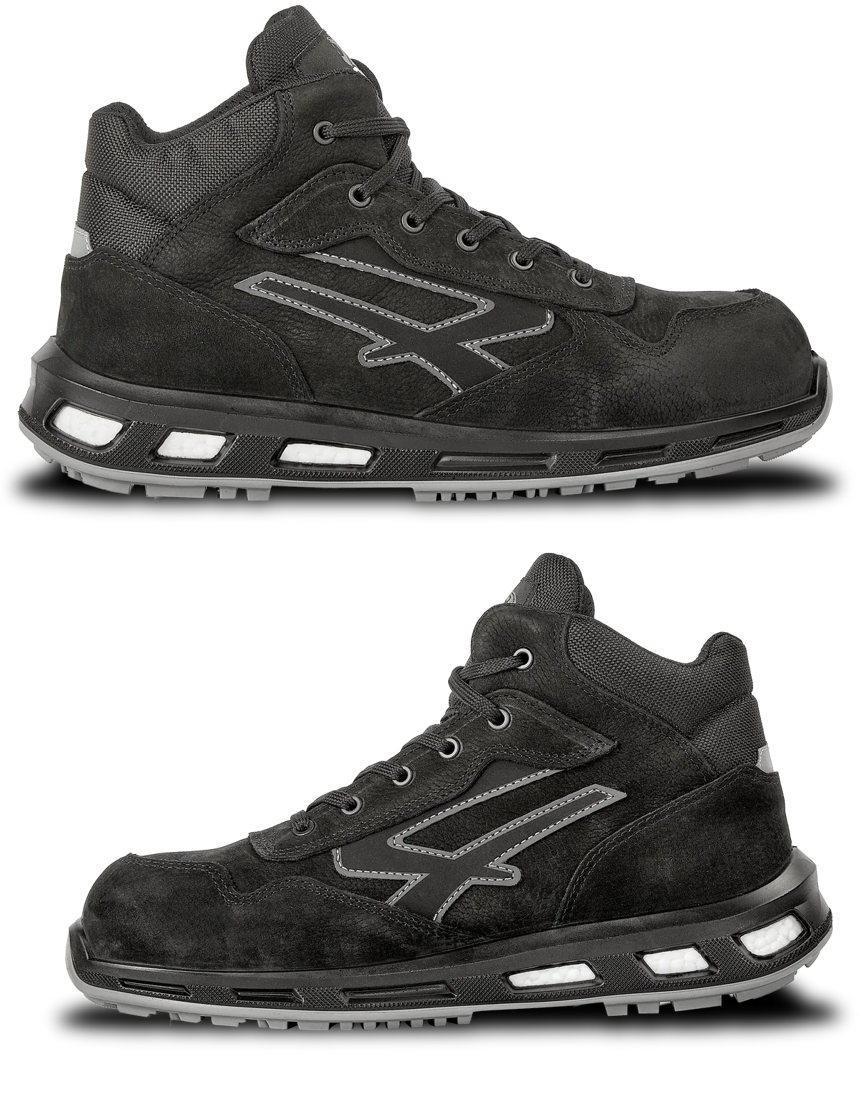 U-Power Matt S3 Black 10.5 Lace Ultra Lightweight Safety Midsole Toecap Trainers U-Power Matt Trainer main image 4
