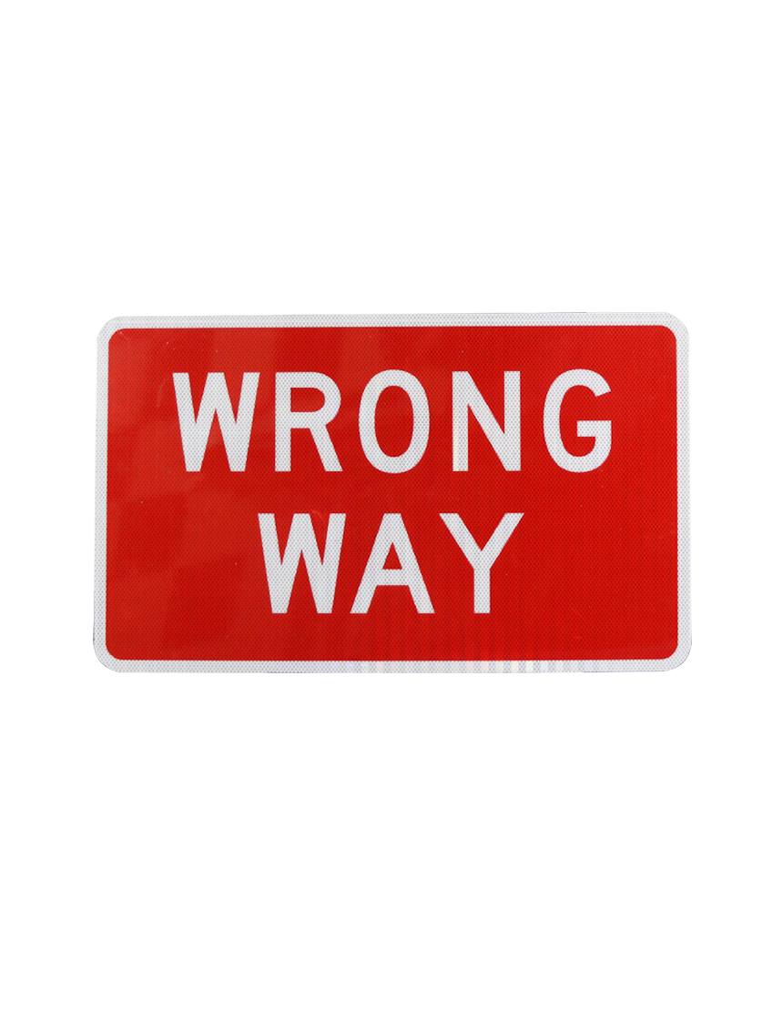 Wrong Way R5 1a 36 Inch By 24 Inch Solid 080 Gauge (36